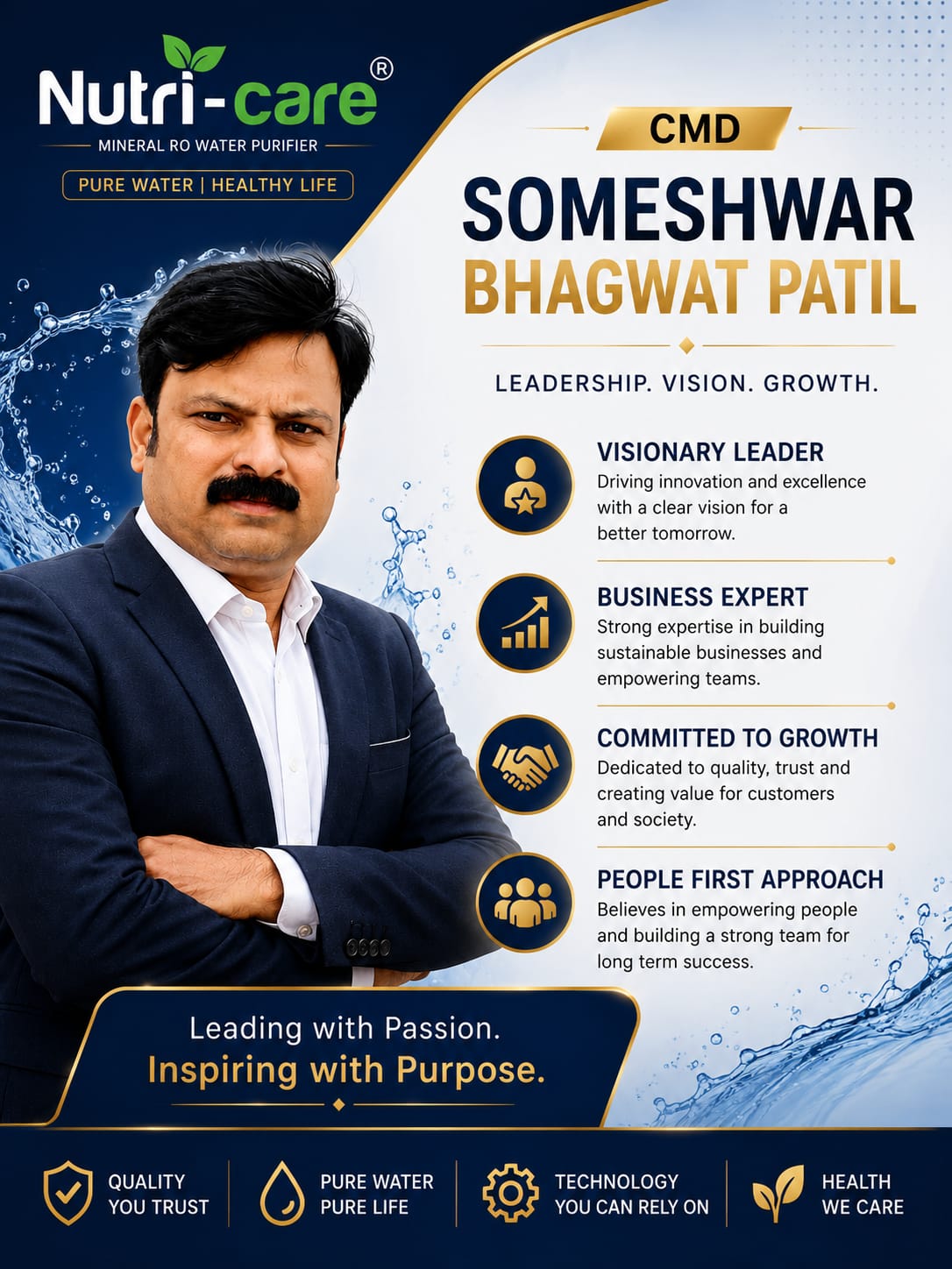 Someshwar Bhagwat Patil, Chairman & Managing Director of Nutri-Care
